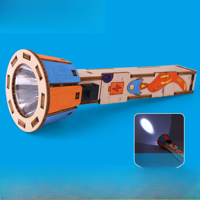 Diy Electronics Projects For Kids - DIY Wooden Flashlight Kit Educational Physics
