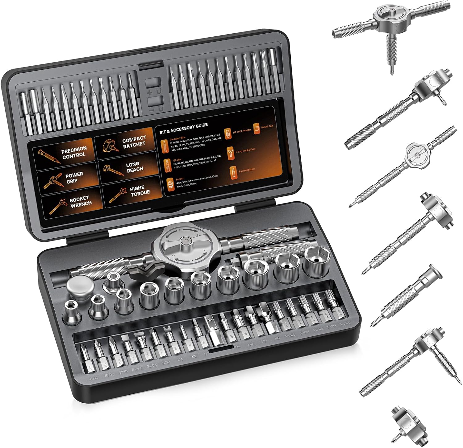 Diy Electronics Repair Kit - 62 in 1 Magnetic Screwdriver Set,