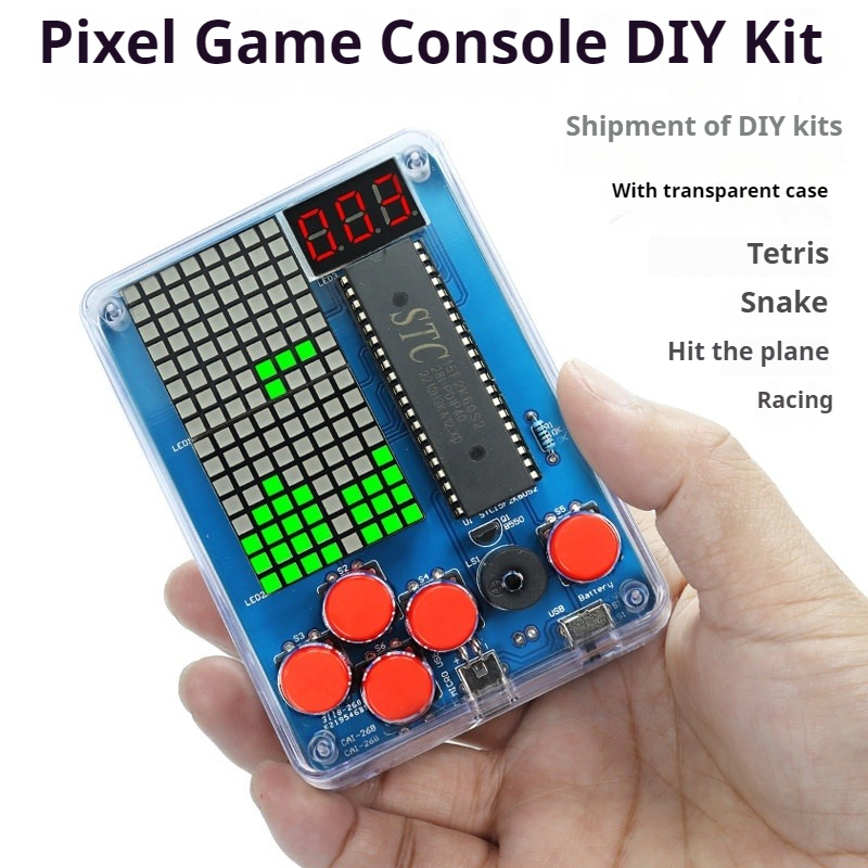 Diy Electronics Parts - Pixel Game Machine Production Kit, 51