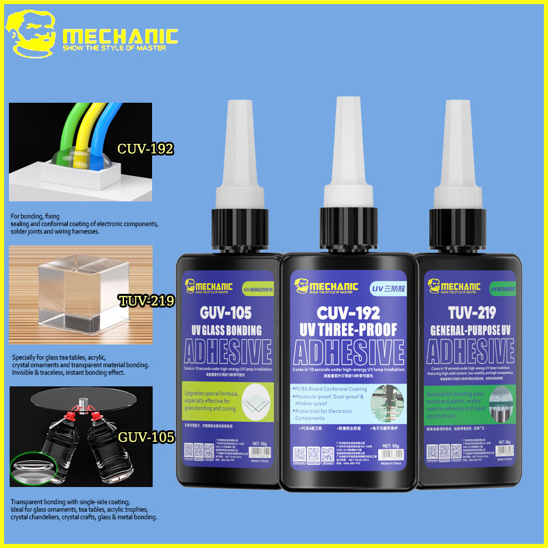 Diy Electronics Parts - MECHANIC 50g UV Curing Adhesive GUV-105