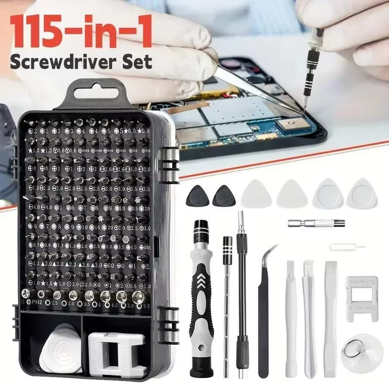 Diy Electronics Repair Kit - 115-in-1 Precision Screwdriver Set with Magnetic