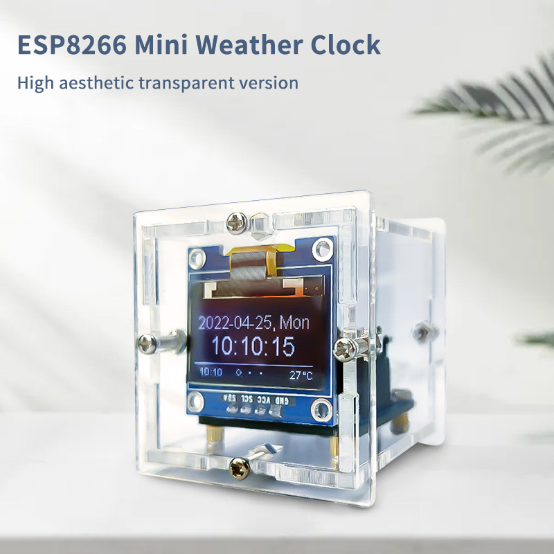 ESP8266 Mini Weather Clock Kit - đánh giá và giá Diy Electronics Soldering Kit