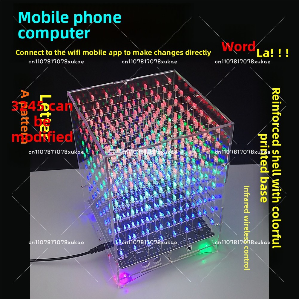 Light Cube Kit 8X8X8 WIFI Mobi - đánh giá và giá Diy Electronics Parts