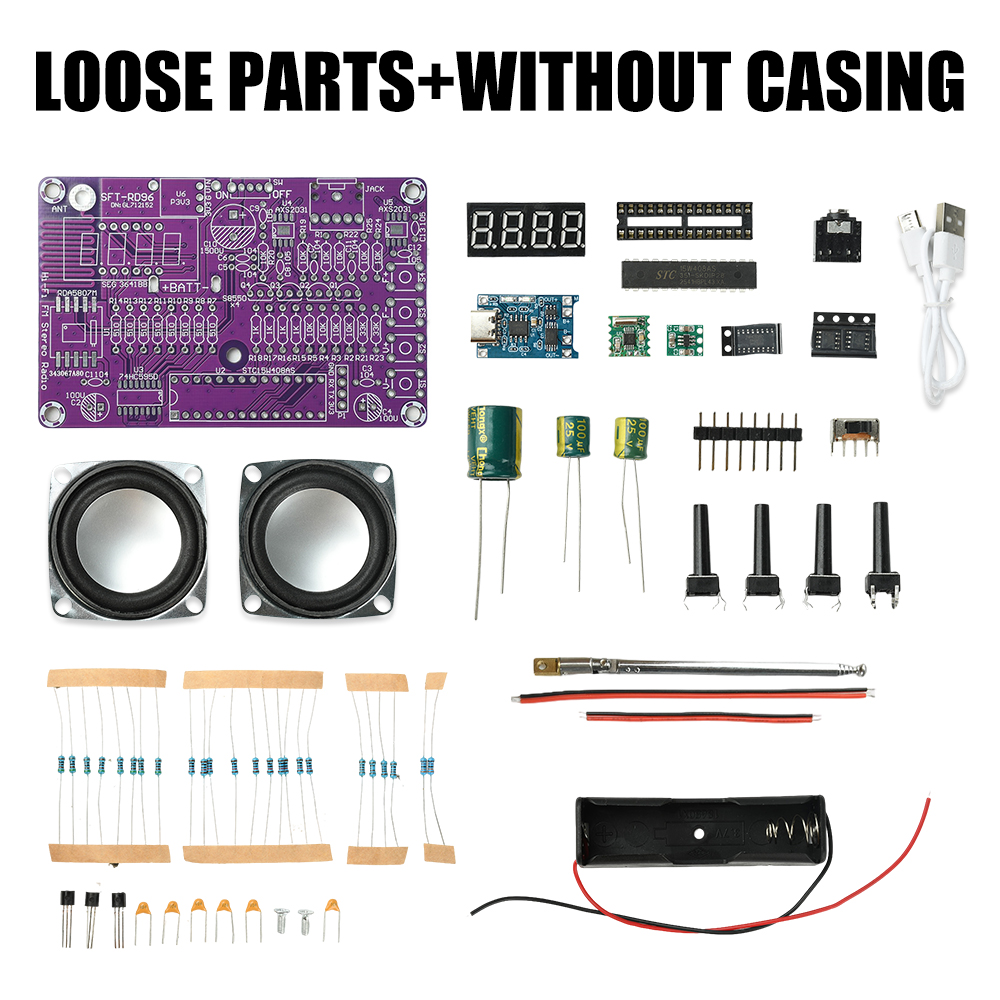 87.5-108MHz Dual-Channel FM Ra - đánh giá và giá Diy Audio Electronics Kit