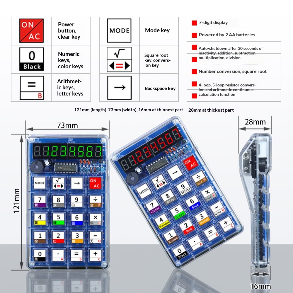 Calculator Production Kit, Ele - đánh giá và giá Diy Electronics Parts
