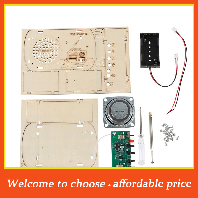 TH DIY Wooden FM Radio Kit Vin - đánh giá và giá Diy Electronics Projects For Kids