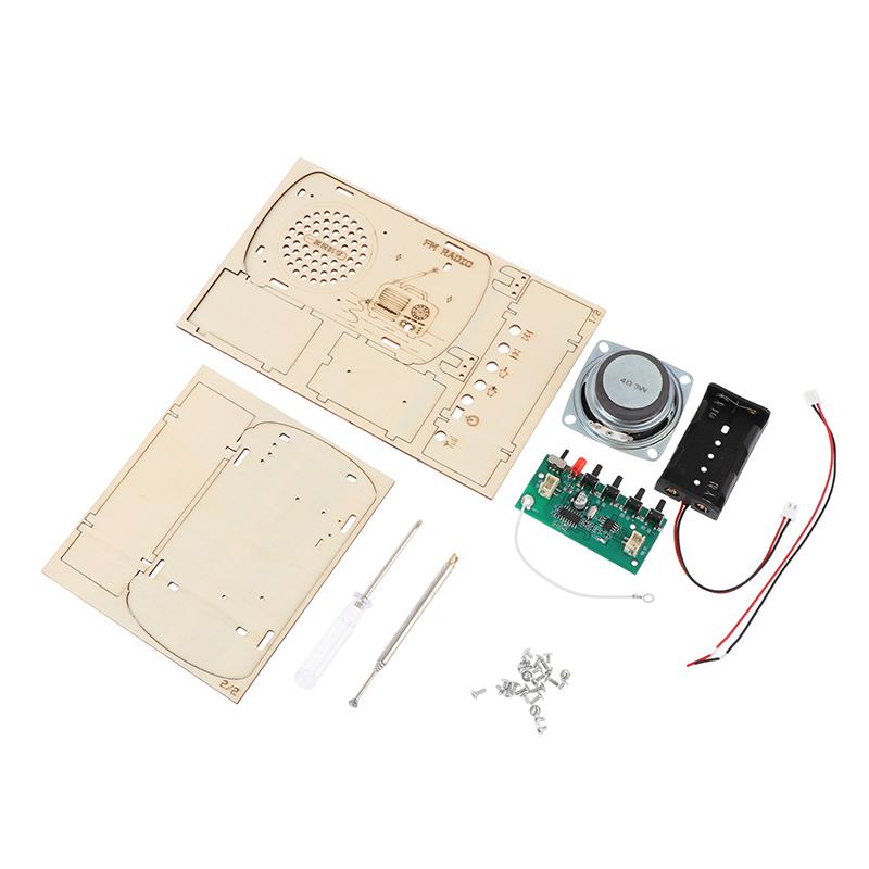 【BS】DIY Wooden FM Radio Kit Vi - đánh giá và giá Diy Electronics Projects For Kids