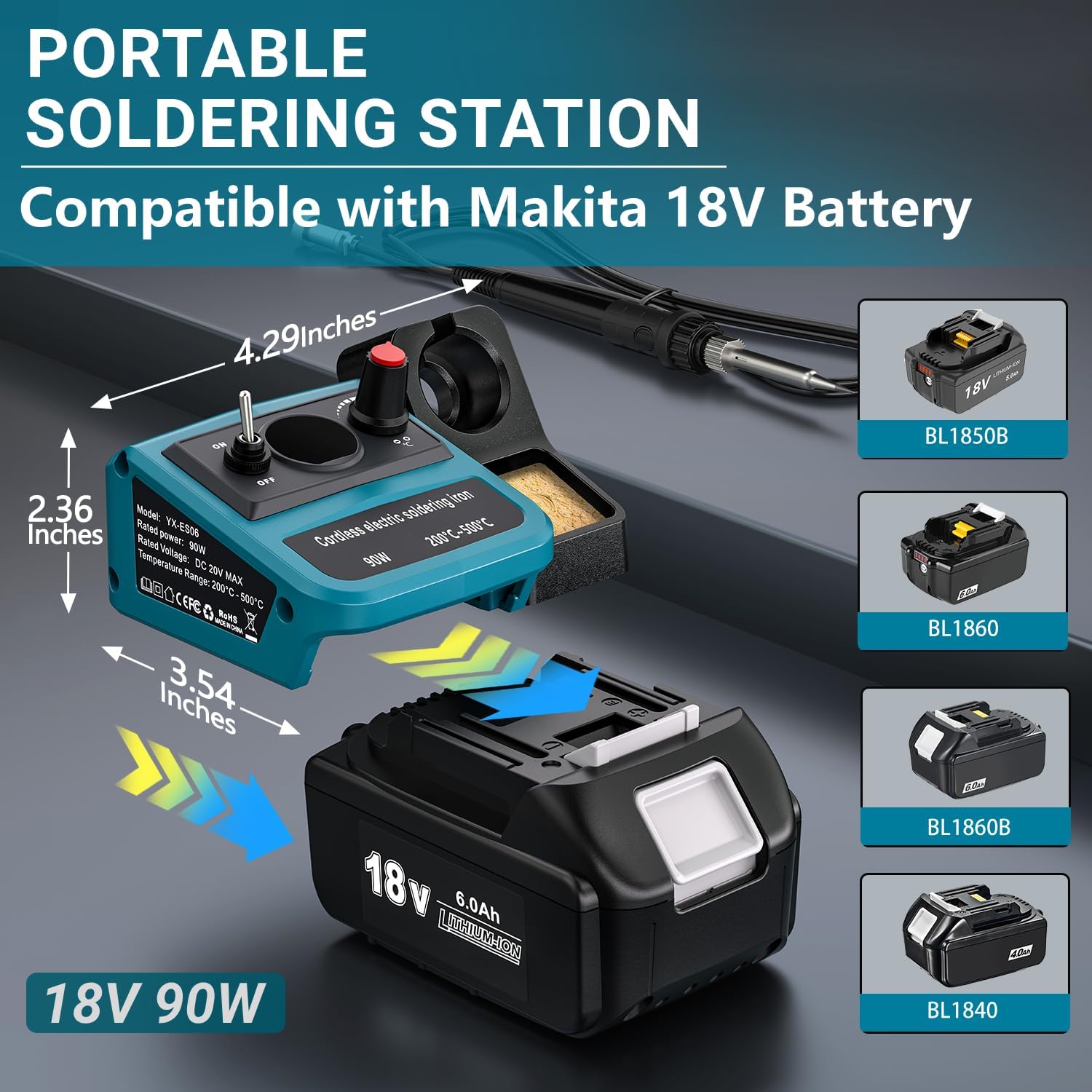 90W LED Digital Cordless Solde - đánh giá và giá Diy Electronics Soldering Kit