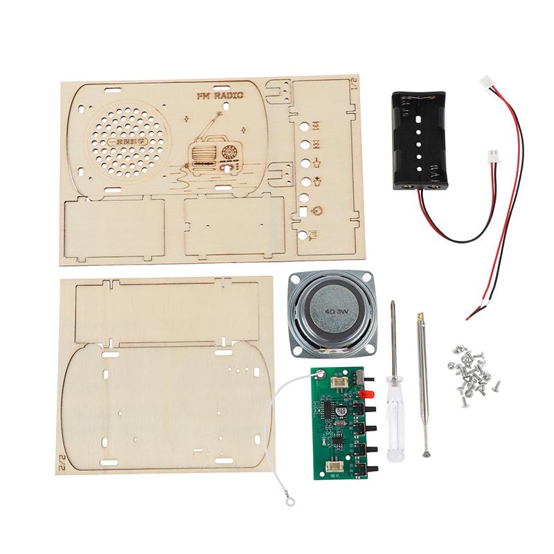 DIY Wooden FM Radio Kit Vintag - đánh giá và giá Diy Electronics Projects For Kids