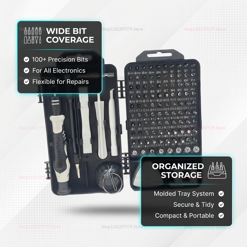 115 in 1 Precision Screwdriver - đánh giá và giá Diy Motorcycle Electronics