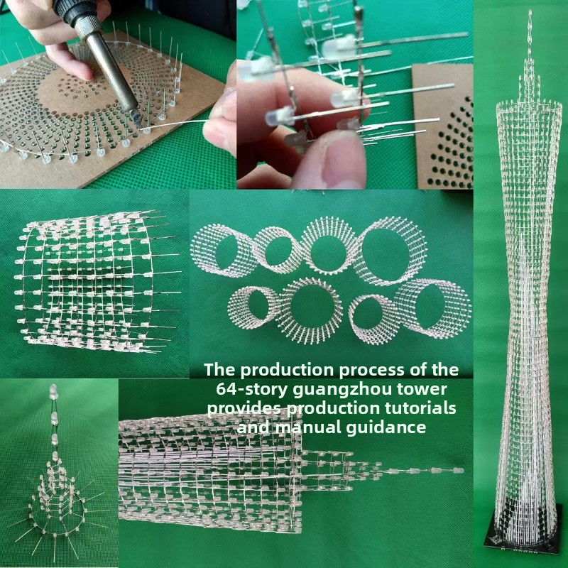 64 Layers Canton Tower DIY Ele - đánh giá và giá Diy Electronics Repair Kit