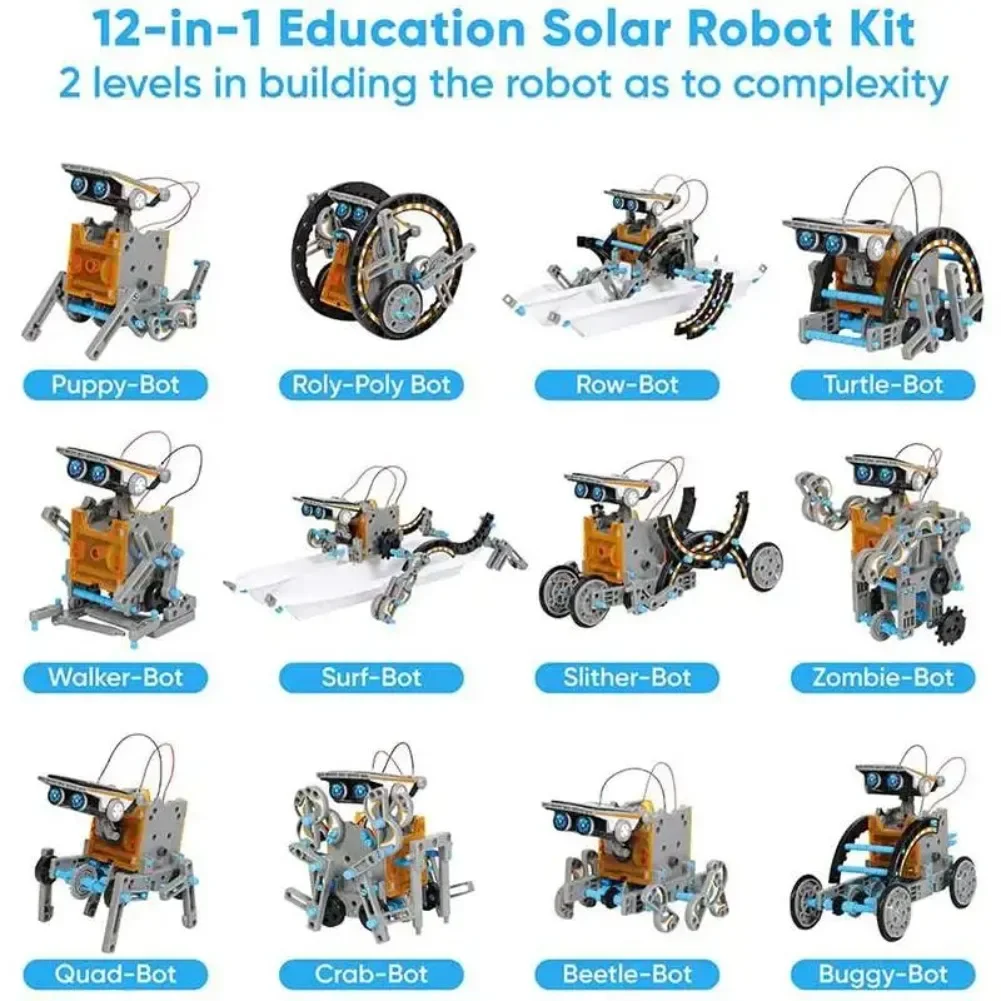 13 in 1 Solar Powered Robot Sc - đánh giá và giá Diy Electronics Organizer