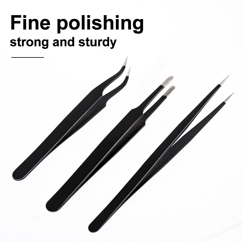 Deli 3PCS Tweezers Set Upgrade - đánh giá và giá Diy Electronics Soldering Kit