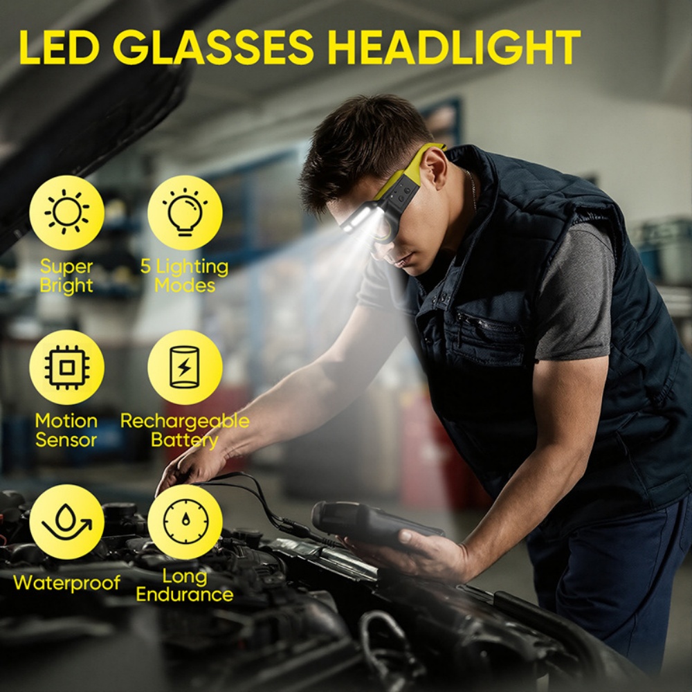 LED Headlamp Glasses Rechargea - đánh giá và giá Ldr Light Sensor